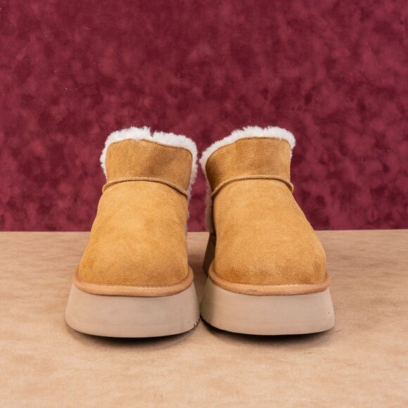 Koolaburra By UGG Women Koola Beige Suede Ultra Mini Platform Boots 10US EUR 41 - Picture 2 of 7